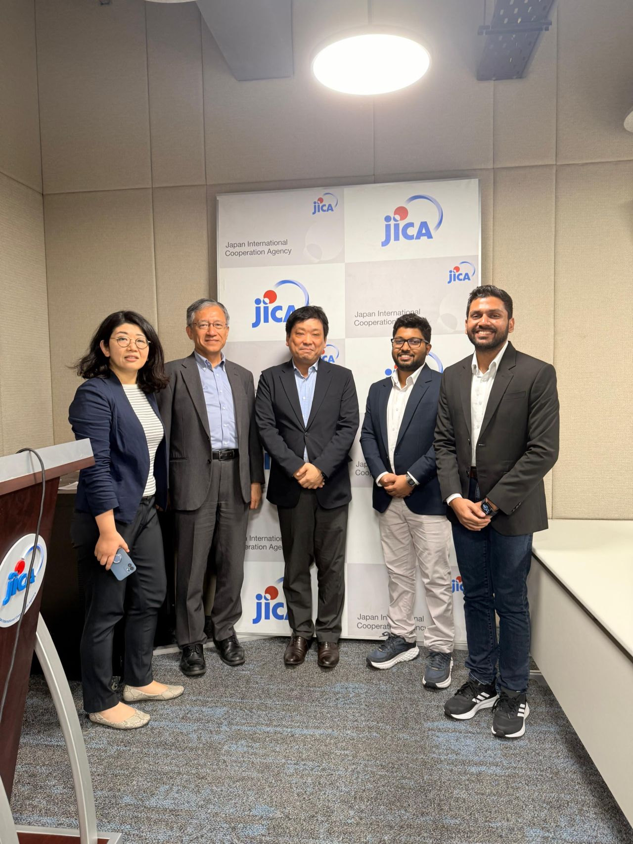AT THE JICA SRI LANKA OFFICE · 4